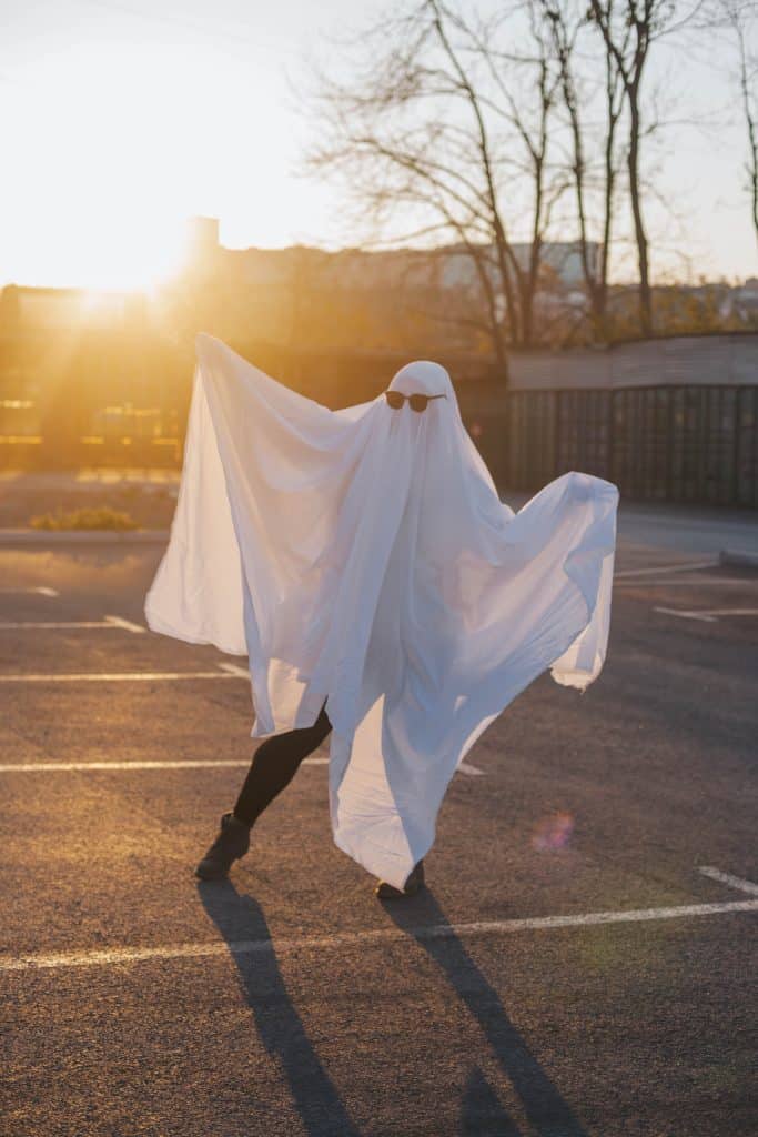 bedsheet ghost homemade costume 