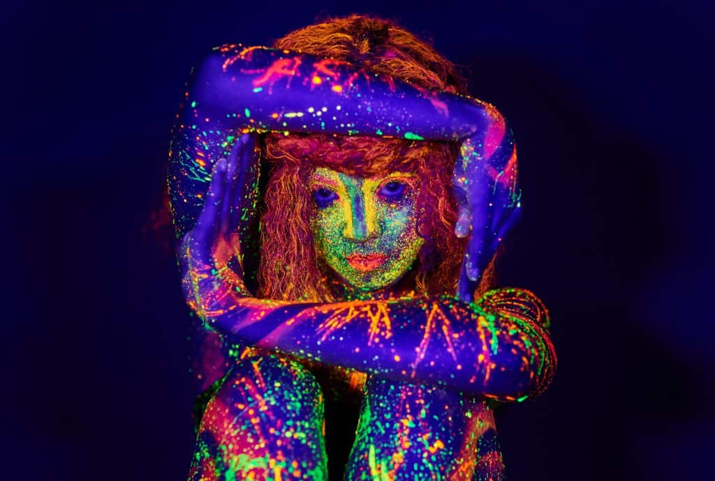 neon glow body paint 