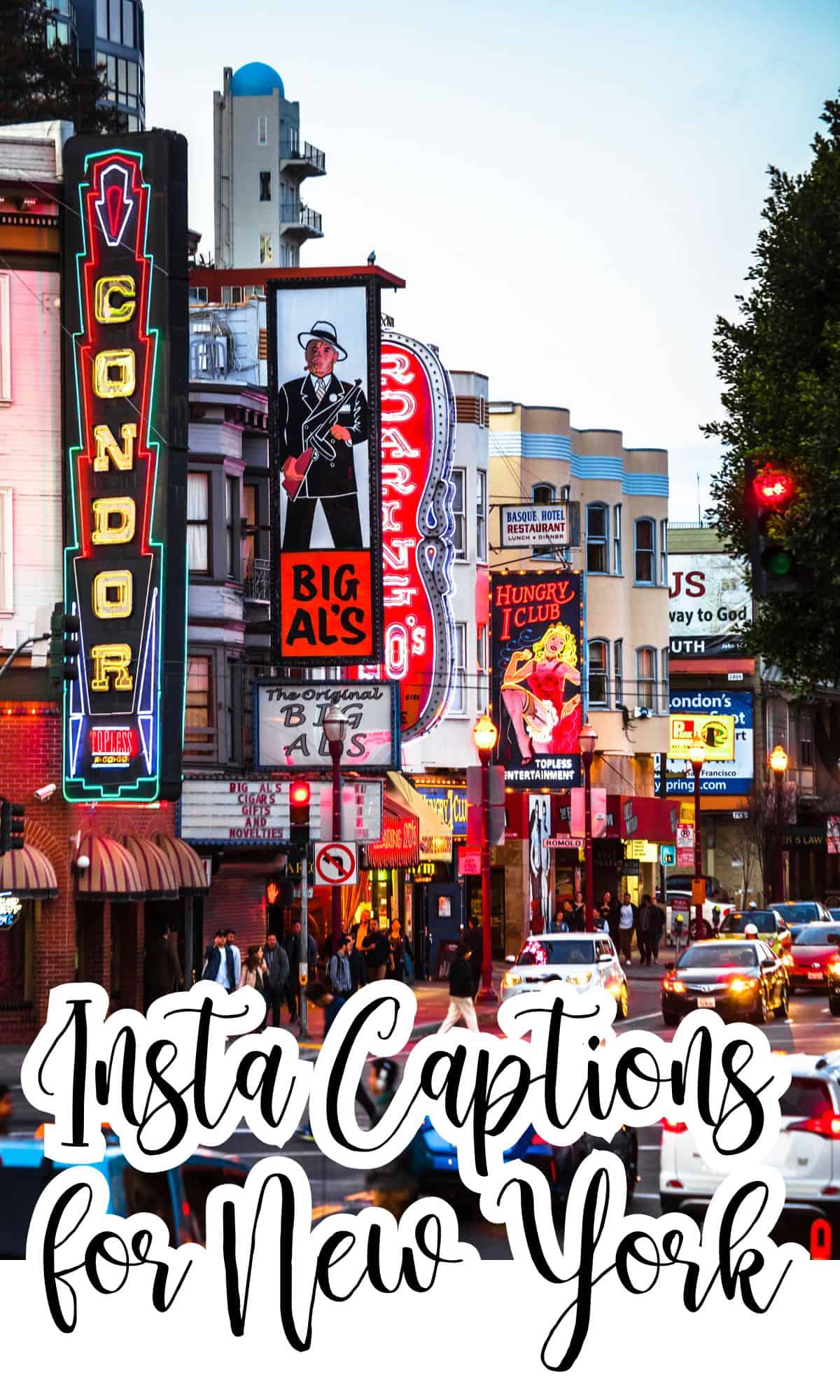NYC instagram captions