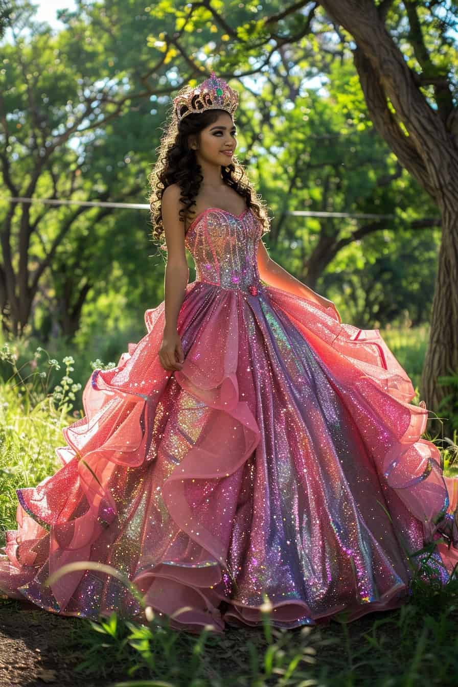 pink quinceanera dress