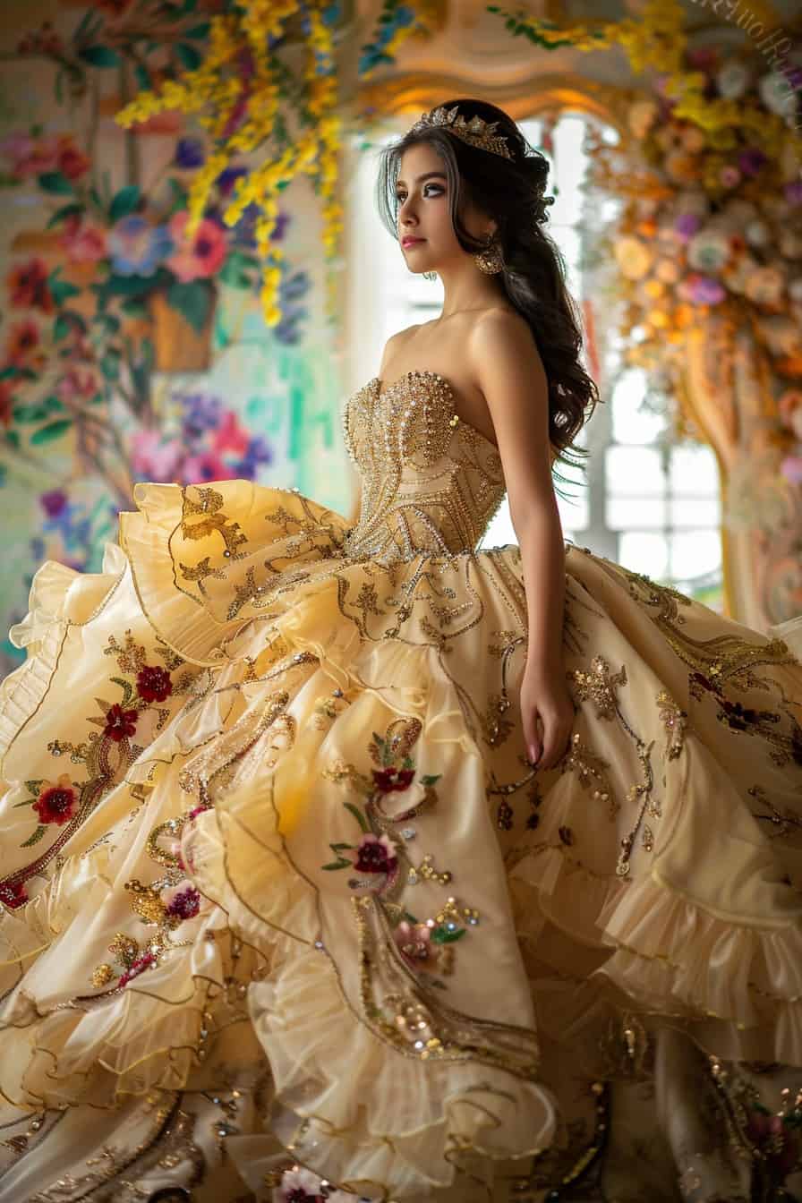 ball gown quinceanara 
