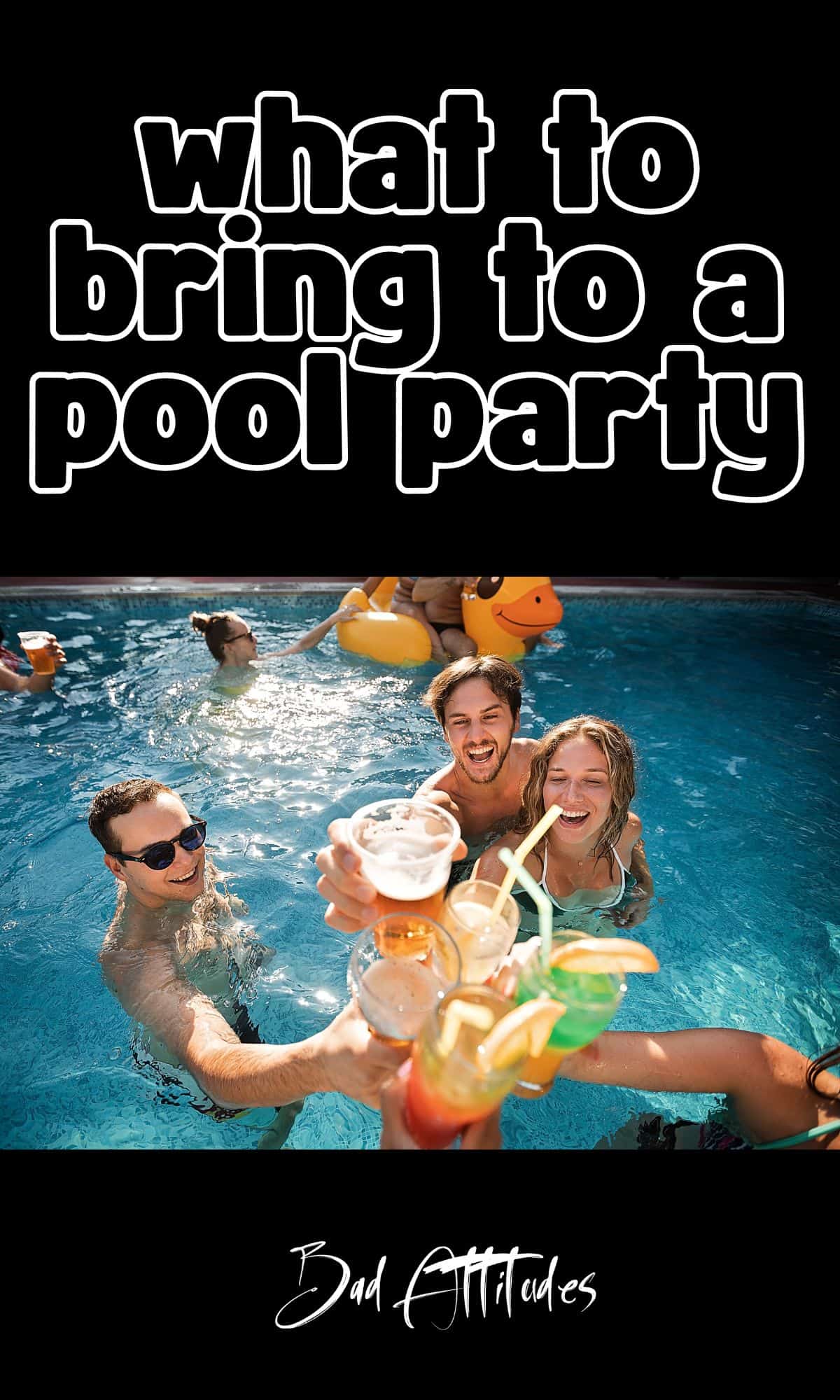 what should a guest Bring to a pool party 