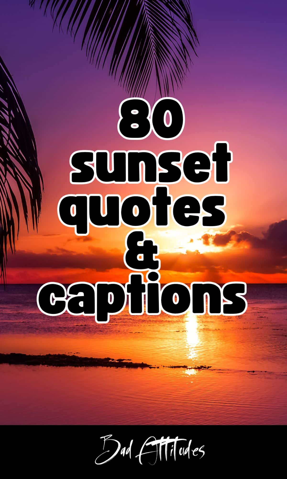 80 sunset quotes and captions 