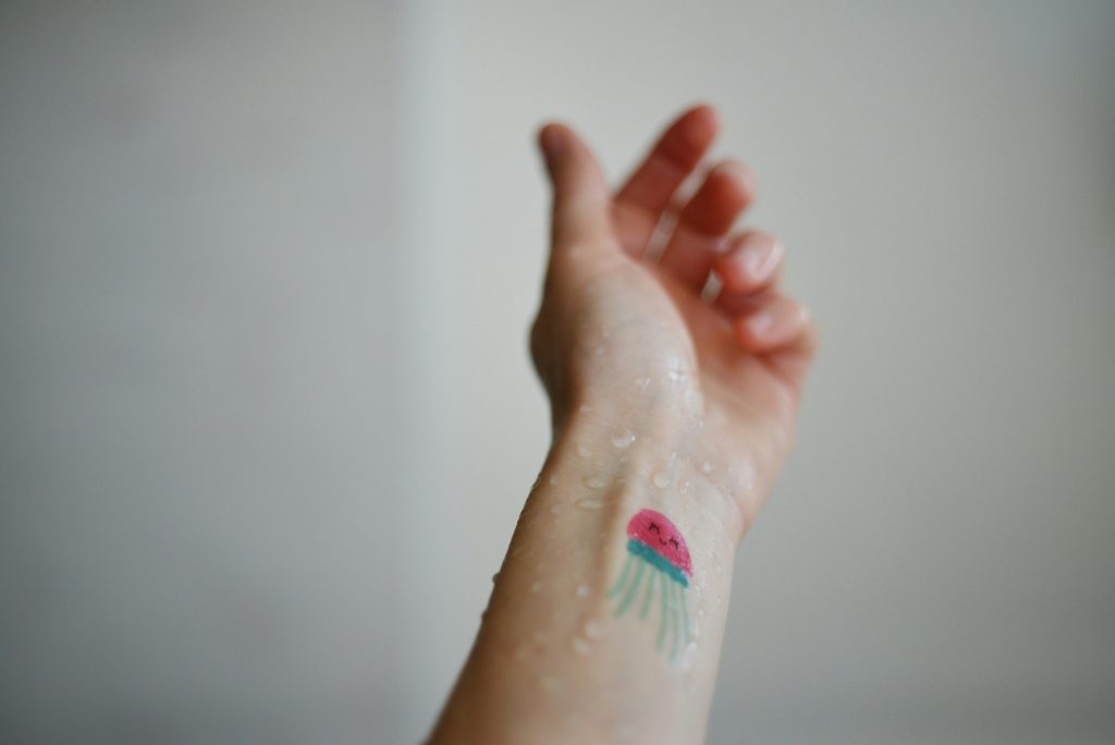 jellyfish cartoon tattoo 