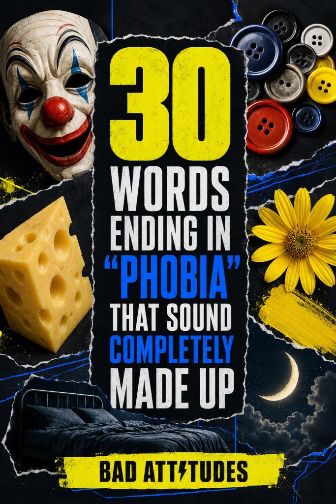 words ending in phobia
