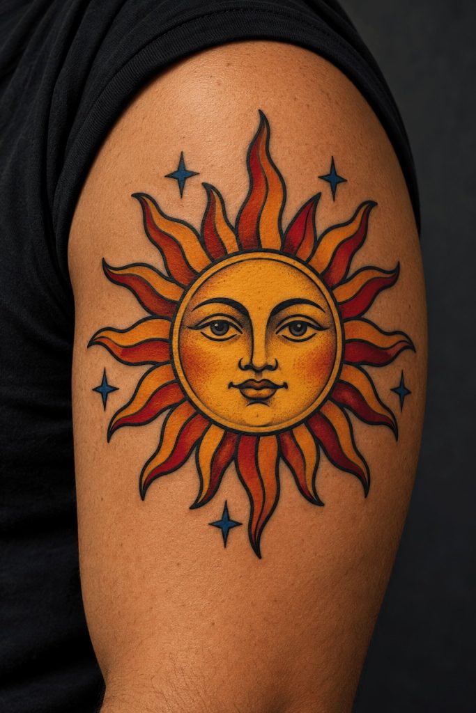 sun tattoo